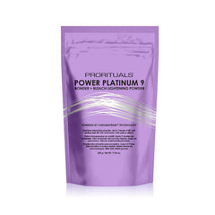 ProRituals Power Platinum 9 Bleach Powder lifts hair up to 9 levels while reducing damage with bonding technology.