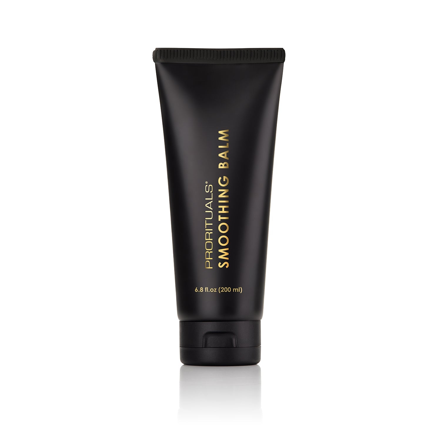 ProRituals Smoothing Balm for frizz control and heat protection. Adds shine and creates a sleek, polished style.