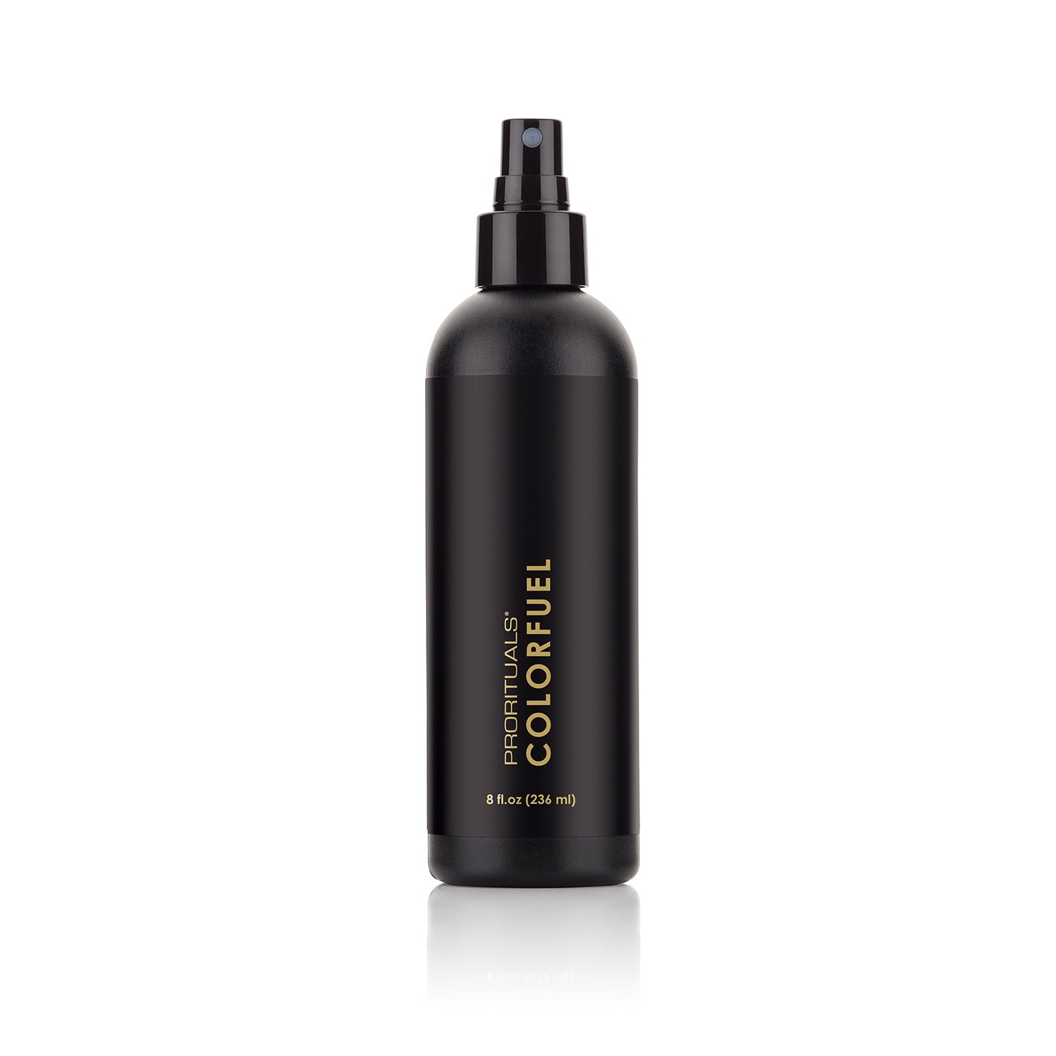 Prorituals Color Fuel spray for protecting and enhancing hair color vibrancy. Extends color life and adds shine.